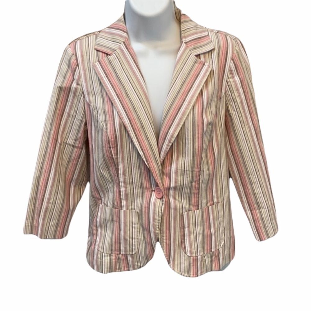 Heart Soul striped blazer with pockets